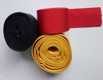 100% poliestrowa tekstylna taśma do rur hydraulicznych, czerwona pusta sznurek