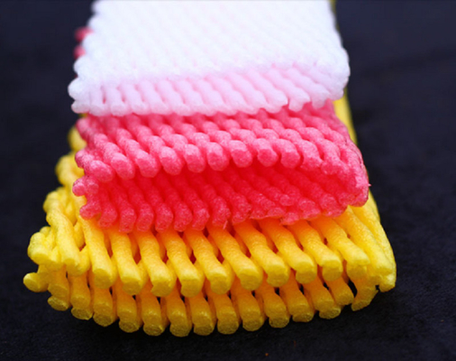 White Yellow EPE Foam Plastic Fresh Fruit Packing Net For Mango